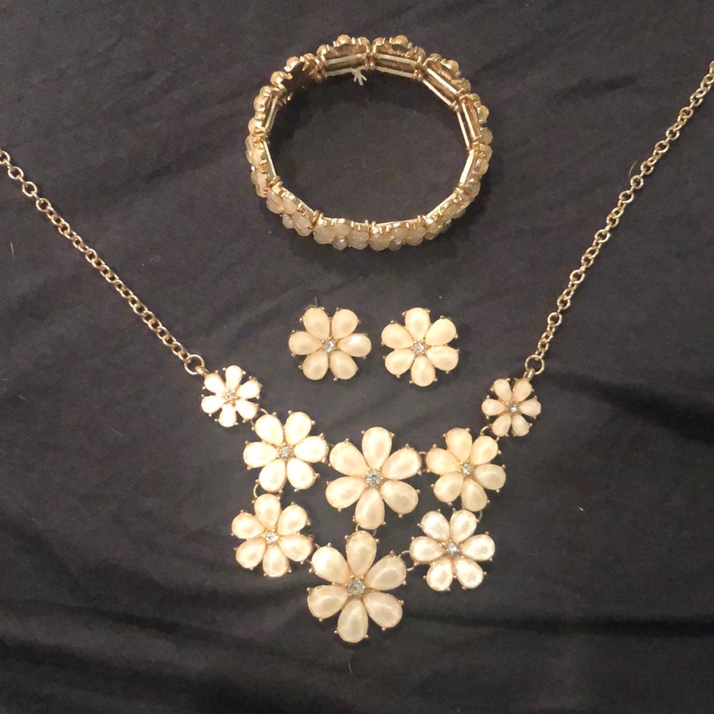 Flower Jewelry Set